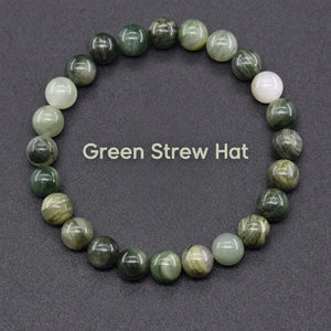 Natural Crystal Stone Bead Bracelet, Gemstone Stretch Jewelry for Women and Men 1