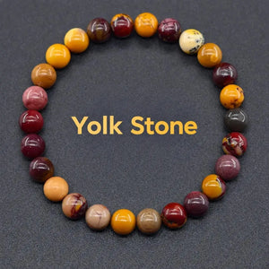 Natural Crystal Stone Bead Bracelet, Gemstone Stretch Jewelry for Women and Men 1