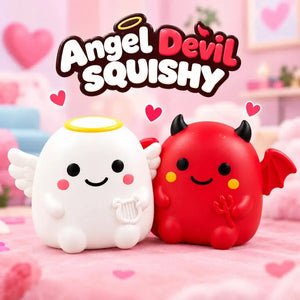 Crazy Fun Ghost Angel Devil Squishy Fidget Toy, Soft Sensory Stress Relief Squeeze