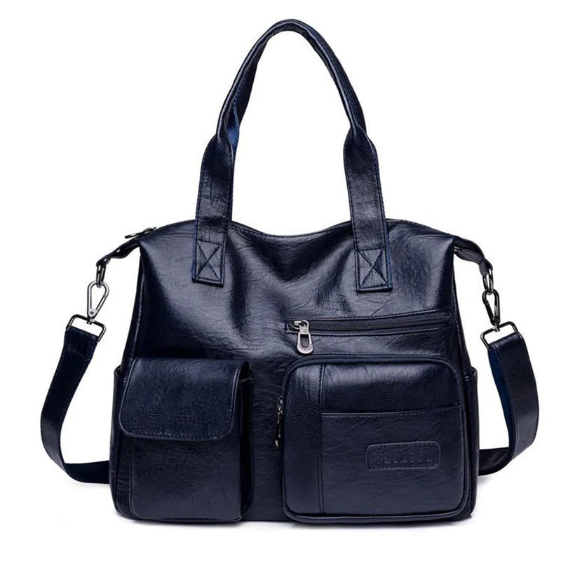 Luxury HSF Marketplace women's shoulder handbag with PU leather, large capacity, crossbody style, and tote design.