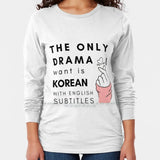 Korean drama T-shirt with English subtitles for K-drama fans, HSF Marketplace K-culture merch