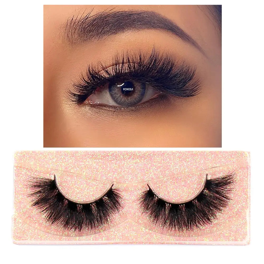 3D mink false eyelashes with fluffy, natural-looking volume by HSF Marketplace