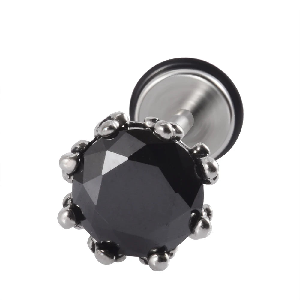 Punk gothic surgical steel earrings for men and women by HSF Marketplace