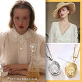 Floral oval heart locket pendant necklace for women, HSF Marketplace jewelry with delicate floral detailing