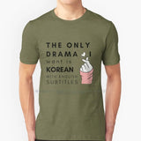Korean drama T-shirt with English subtitles for K-drama fans, HSF Marketplace K-culture merch