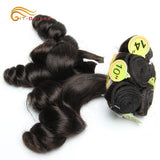 Hair Extensions Curly Hair Bundles With Closure Funmi Hair 5Pcs with Closure Remy Human Hair Weaves Peruvian Loose Wave Bundles