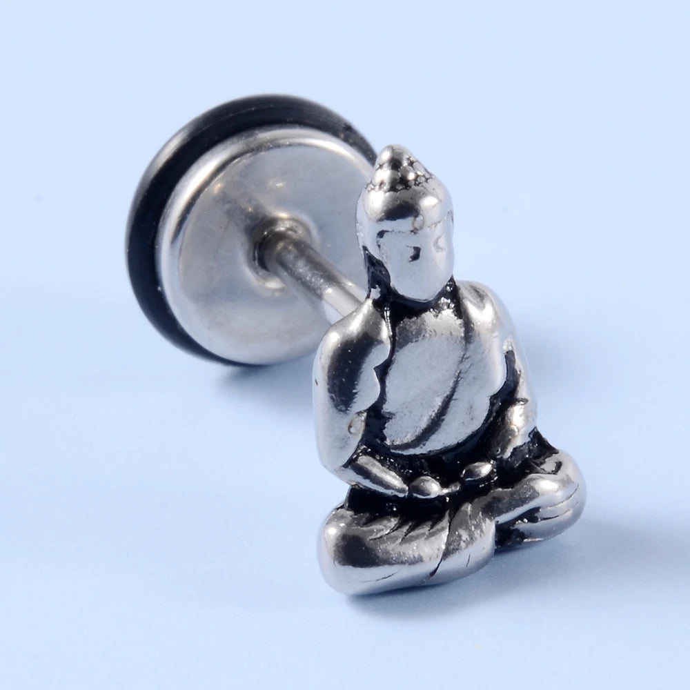 Punk gothic surgical steel earrings by HSF Marketplace for men and women