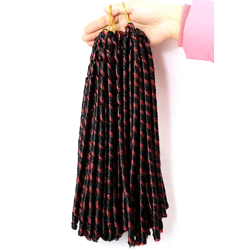 Full Star Crochet Braids Synthetic Hair Extensions Soft Faux Locs Black Brown Bug Color 70 G/Pack Crochet Hair for Women