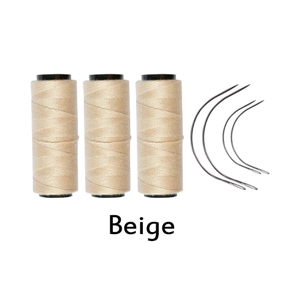 HSF Marketplace hair weaving thread set with C curved needles for wig making