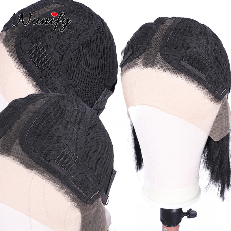 Nunify Wig Comb Clips 4 Teeth Hair Extension Clips Stainless Steel Wig Clips Combs Snap Clips With Rubber For Hair Extension