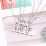 Best Friends Forever necklaces set for girls and women, matching friendship jewelry by HSF Marketplace