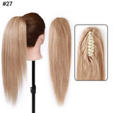 S-noilite ponytail human hair claw clip extension in natural black, blonde, and brown shades