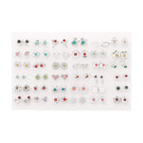HSF Marketplace multicolor cartoon star and moon hypoallergenic plastic stud earrings set for women and girls