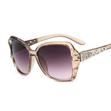 Women's purple square mirror sunglasses by HSF Marketplace, oversized fashion frame