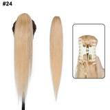 S-noilite human hair claw clip ponytail extension in natural black, blonde, and brown shades