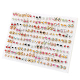 Heart and star small stud earrings set for women and girls by HSF Marketplace