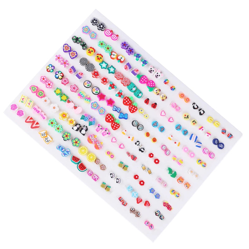 Heart and star small stud earrings set for women and girls by HSF Marketplace