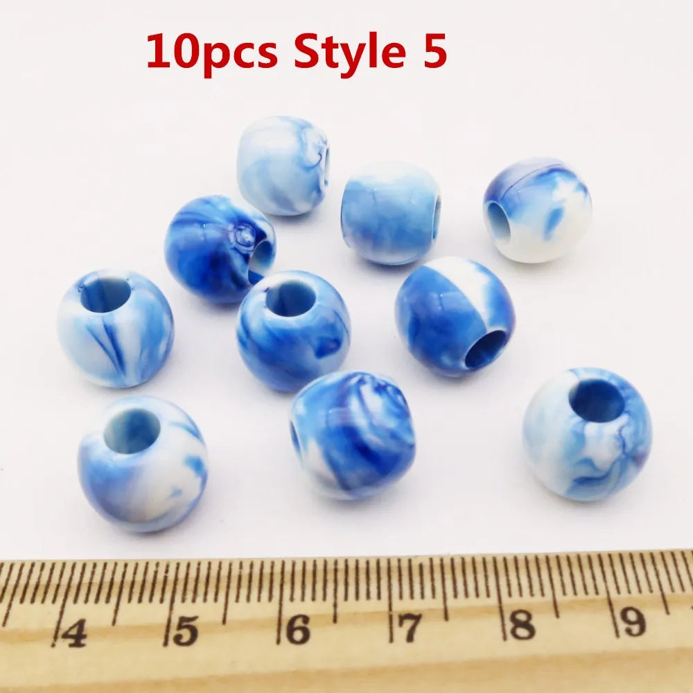 10pcs Crochet Braids different styles Acrylic hair braid dread dreadlock Beads rings tube for kids girls women hair Accessories