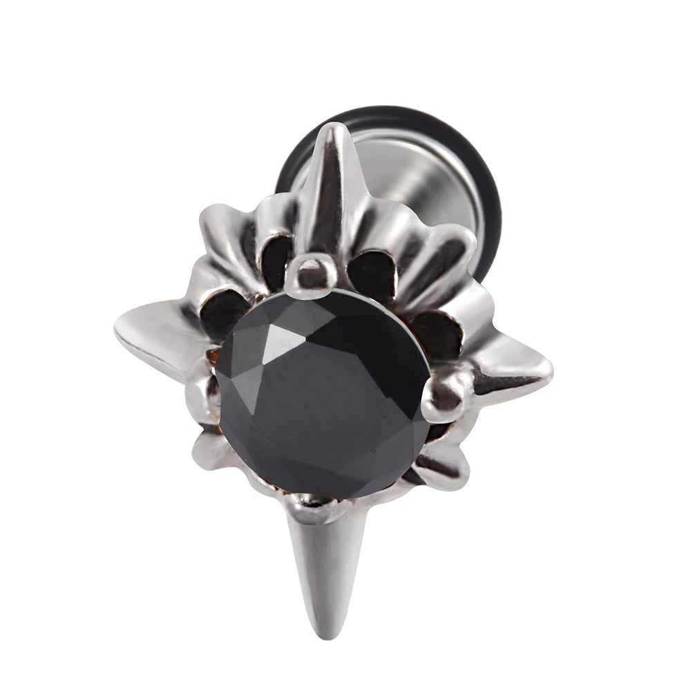 Punk gothic surgical steel earrings by HSF Marketplace for men and women