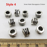 Silver Viking rune hair braid beads for dreadlocks and beards, HSF Marketplace hair styling tools