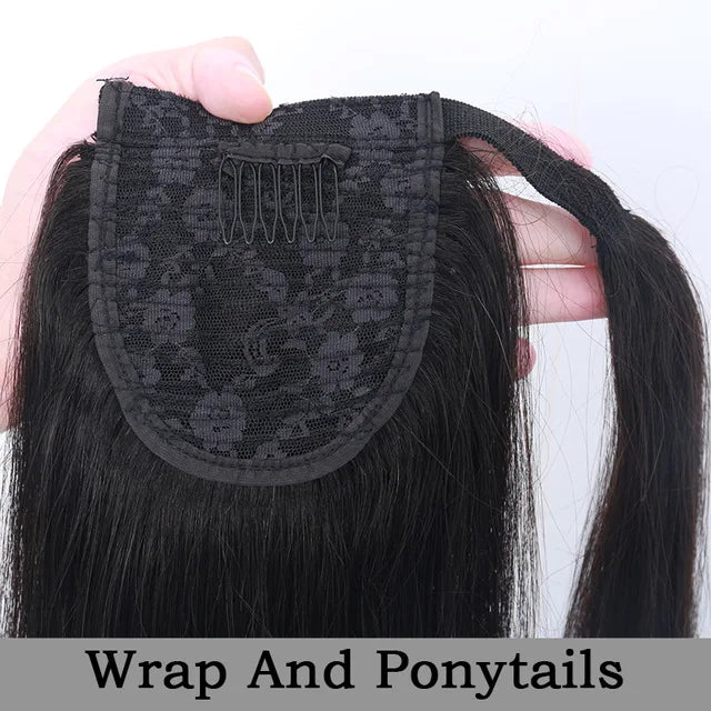 Afro Kinky Curly Ponytail Remy Hair Pieces For Women Natural Black Clip In Ponytails Drawstring Human Hair Dolago Products
