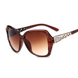 Women's square purple mirrored sunglasses by HSF Marketplace