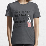 Korean drama T-shirt with English subtitles for K-drama fans, HSF Marketplace K-culture merch