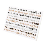 Heart and star small stud earrings set for women and girls by HSF Marketplace