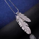 Geometric crystal pendant necklace for women, fashion long necklace with pearls and statement design, jewelry by HSF Marketplace