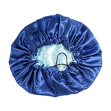 Extra Big Satin Bonnet Double Layer Satin Lined Adjustable Drawstring Silk Sleeping Cap Hair Protection Cap Bonnet For Women