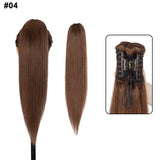S-noilite human hair claw clip-in ponytail extension in natural black, blonde, and brown shades