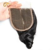 Hair Extensions Curly Hair Bundles With Closure Funmi Hair 5Pcs with Closure Remy Human Hair Weaves Peruvian Loose Wave Bundles