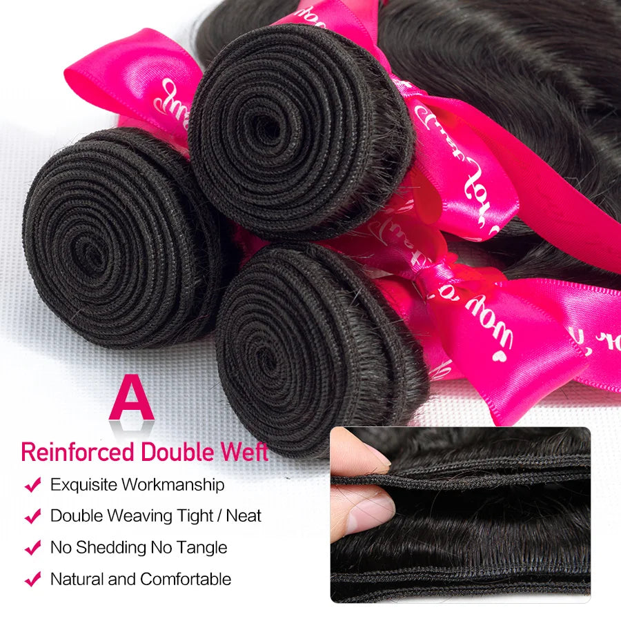 Beautiful Princess Hair 13x4  Lace Frontal With Bundles Remy Brazilian Body Wave Human Hair Bundles With Frontal Closure