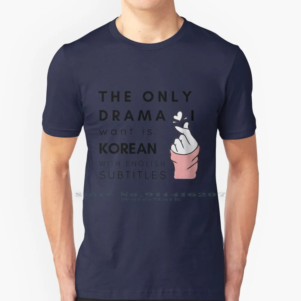 Korean drama T-shirt with English subtitles for K-drama fans, HSF Marketplace K-culture merch