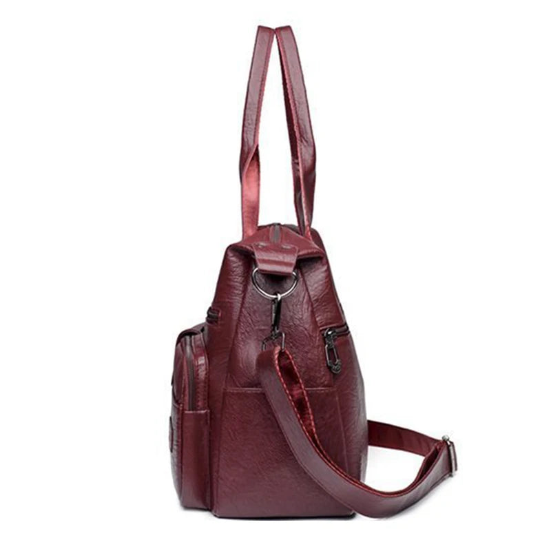 Luxury HSF Marketplace women's shoulder handbag with designer PU leather, large capacity crossbody and tote style purse.