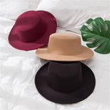 Winter Spring Imitation Woolen Women Hat Ladies Fedoras Top Jazz Round Cap Female Bow Ribbon Bowler Hats