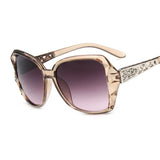 Women's oversized square purple mirror sunglasses by HSF Marketplace