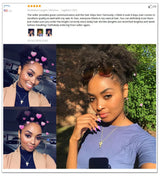 Afro Kinky Curly Ponytail Remy Hair Pieces For Women Natural Black Clip In Ponytails Drawstring Human Hair Dolago Products