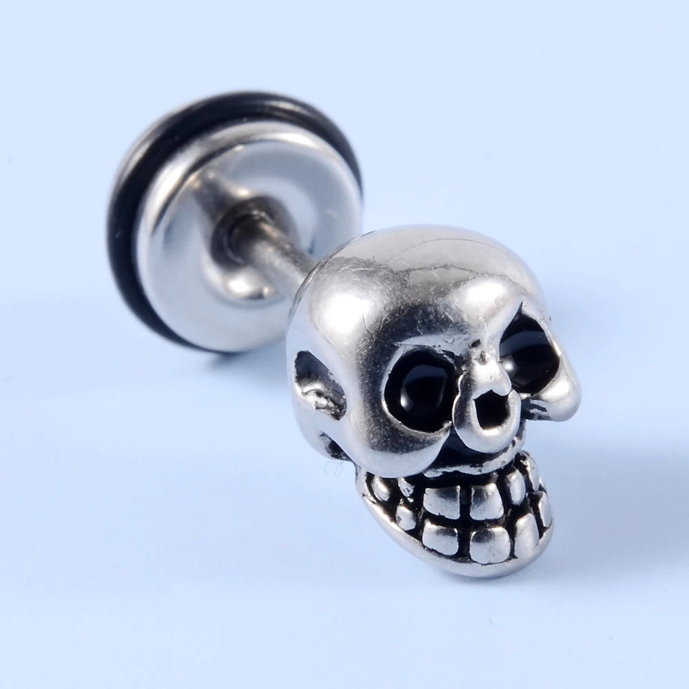 Punk gothic surgical steel earrings by HSF Marketplace for men and women