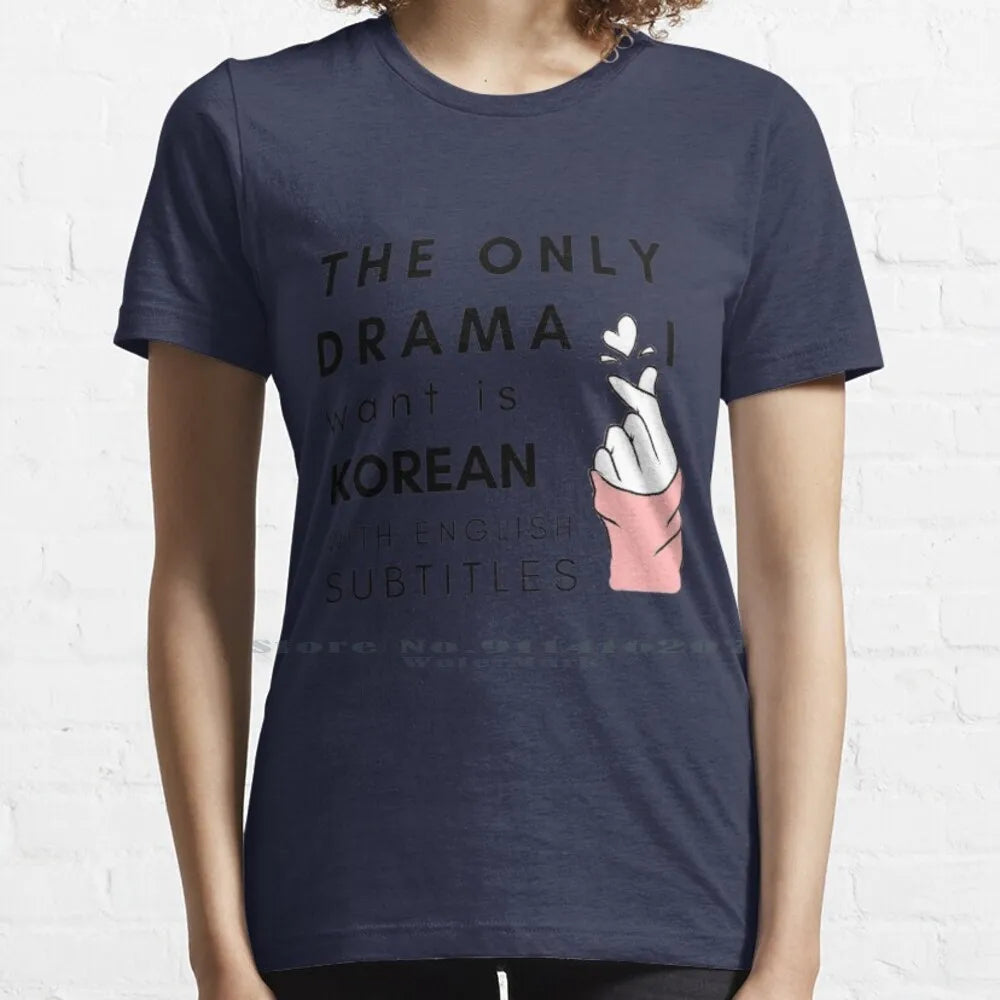 Korean drama T-shirt with English subtitles for K-drama fans, HSF Marketplace K-culture merch