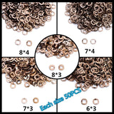 8 Sizes Mix Gaskets 400/800/1600 Pcs Metal Gasket Nylon Wear-Resisting Gaskets Repair Kit Hairdressing Scissor Accessory PJ-0010