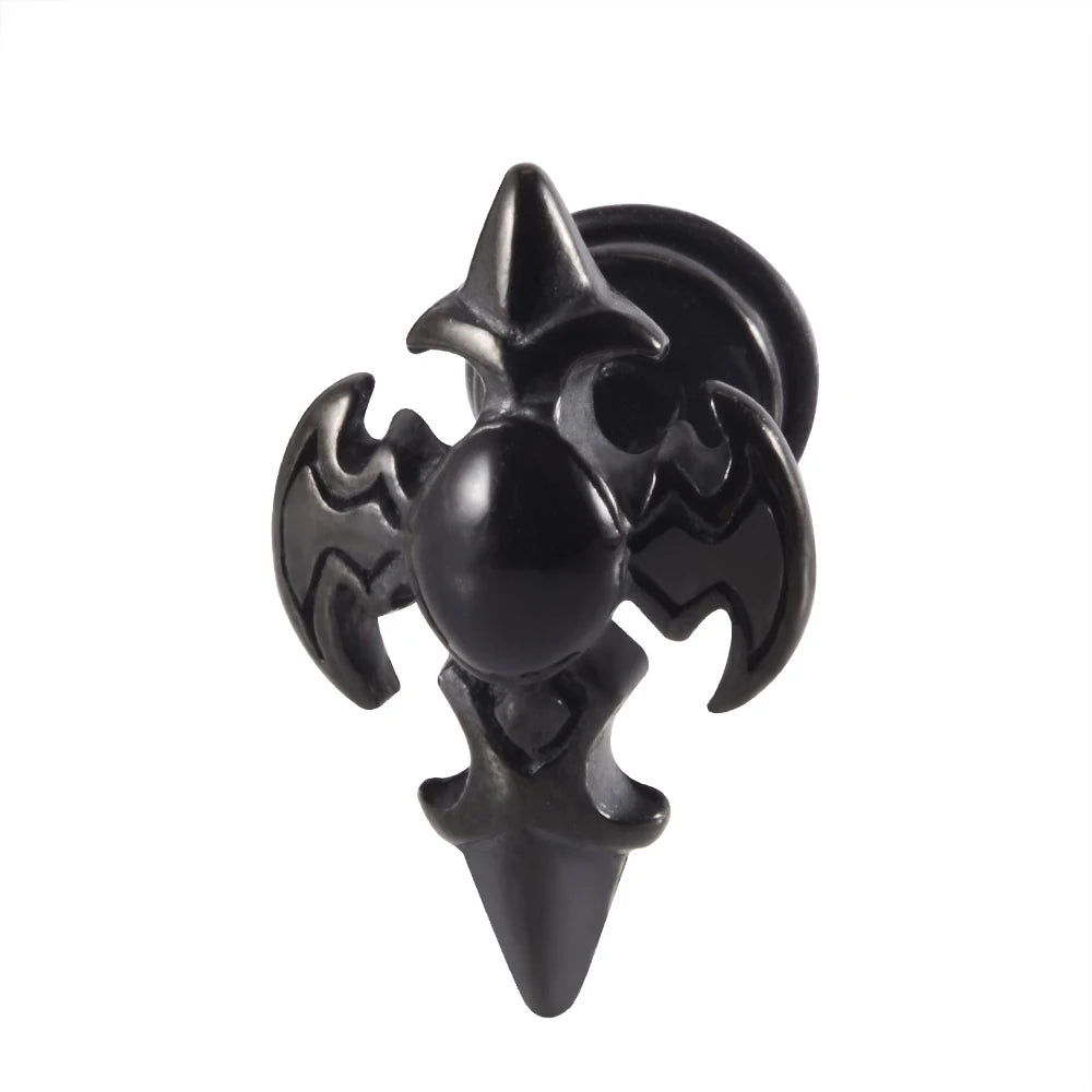 Surgical steel punk gothic earrings for men and women by HSF Marketplace