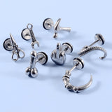 Surgical steel punk gothic earrings for men and women by HSF Marketplace