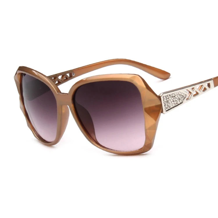 Women's fashion square purple mirrored sunglasses by HSF Marketplace