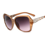 Women's fashion square purple mirrored sunglasses by HSF Marketplace