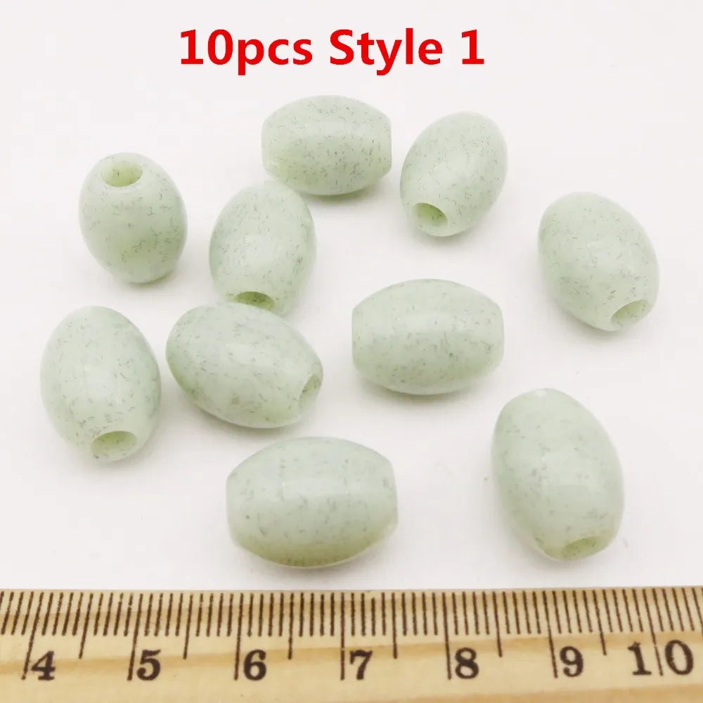 10pcs Crochet Braids different styles Acrylic hair braid dread dreadlock Beads rings tube for kids girls women hair Accessories