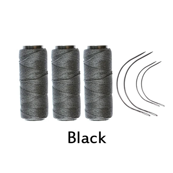 Hair weaving thread set with C curved needles for wig making by HSF Marketplace