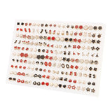 Heart and star small stud earrings set for women and girls by HSF Marketplace