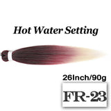 Braiding Hair Pre-stretched 26 Inch Hair Extensions for Afro Crochet Braids Synthetic Hair DIY Purple Pink Peach Red Jumbo Braid