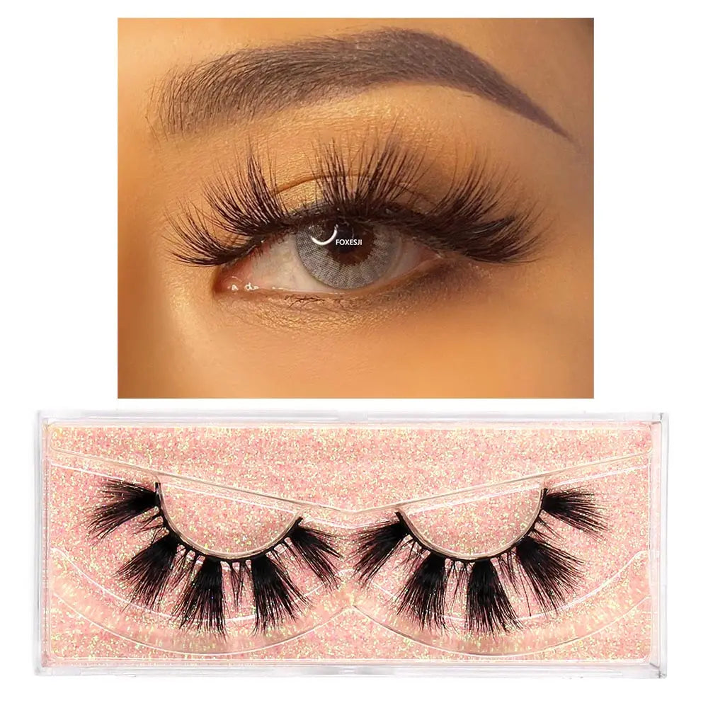 3D mink false eyelashes with fluffy, natural-looking volume by HSF Marketplace